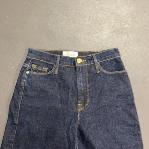Frame denim Ali wide crop with raw hemline - Picture 3 of 6